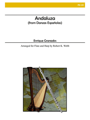 Book cover for Andaluza for Flute and Harp