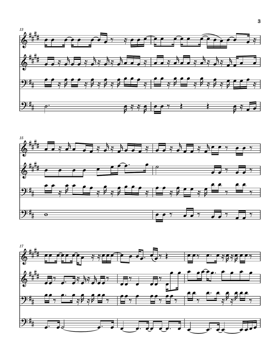 Medley: Dialogue (Part I) with Dialogue (Part II) Woodwind Quartet scores gallery preview page 4