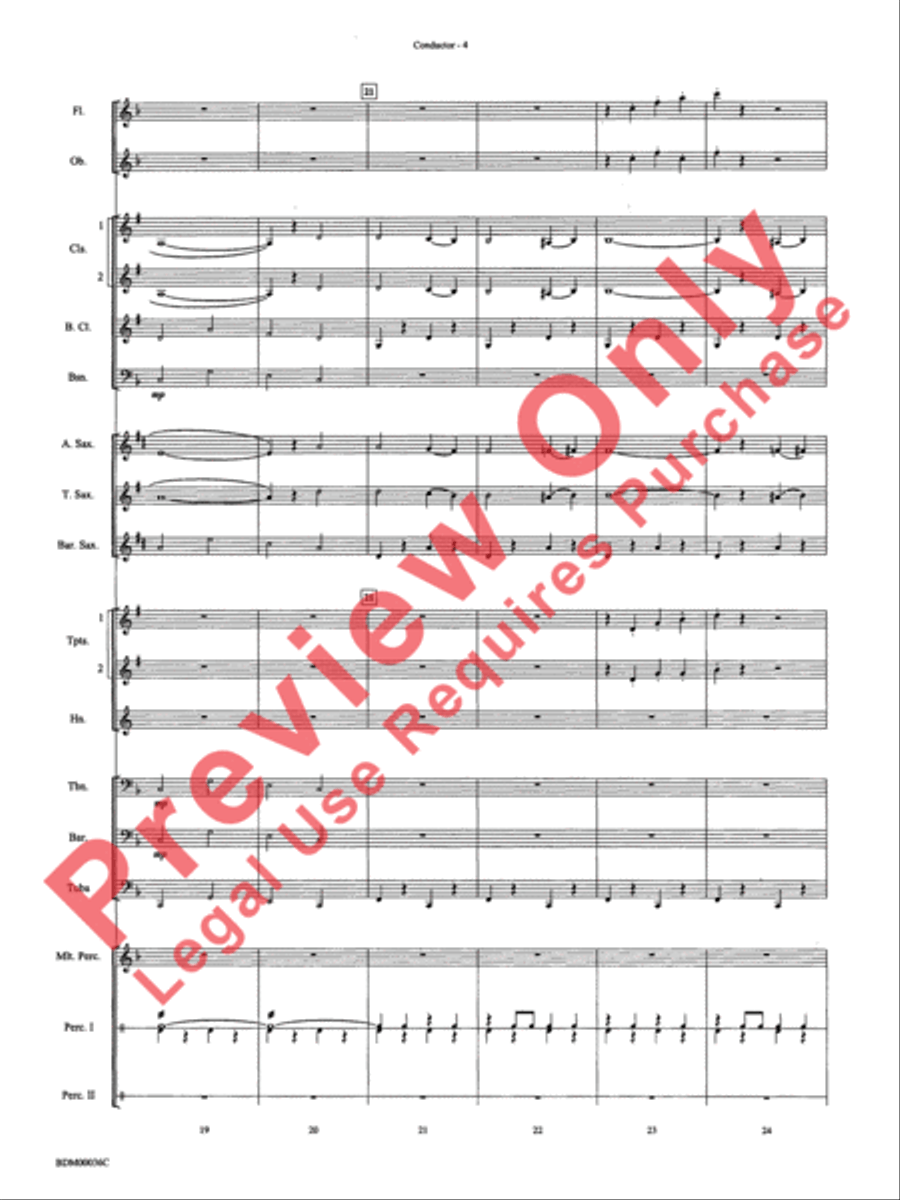 The Stars and Stripes Forever Concert Band scores gallery preview page 6