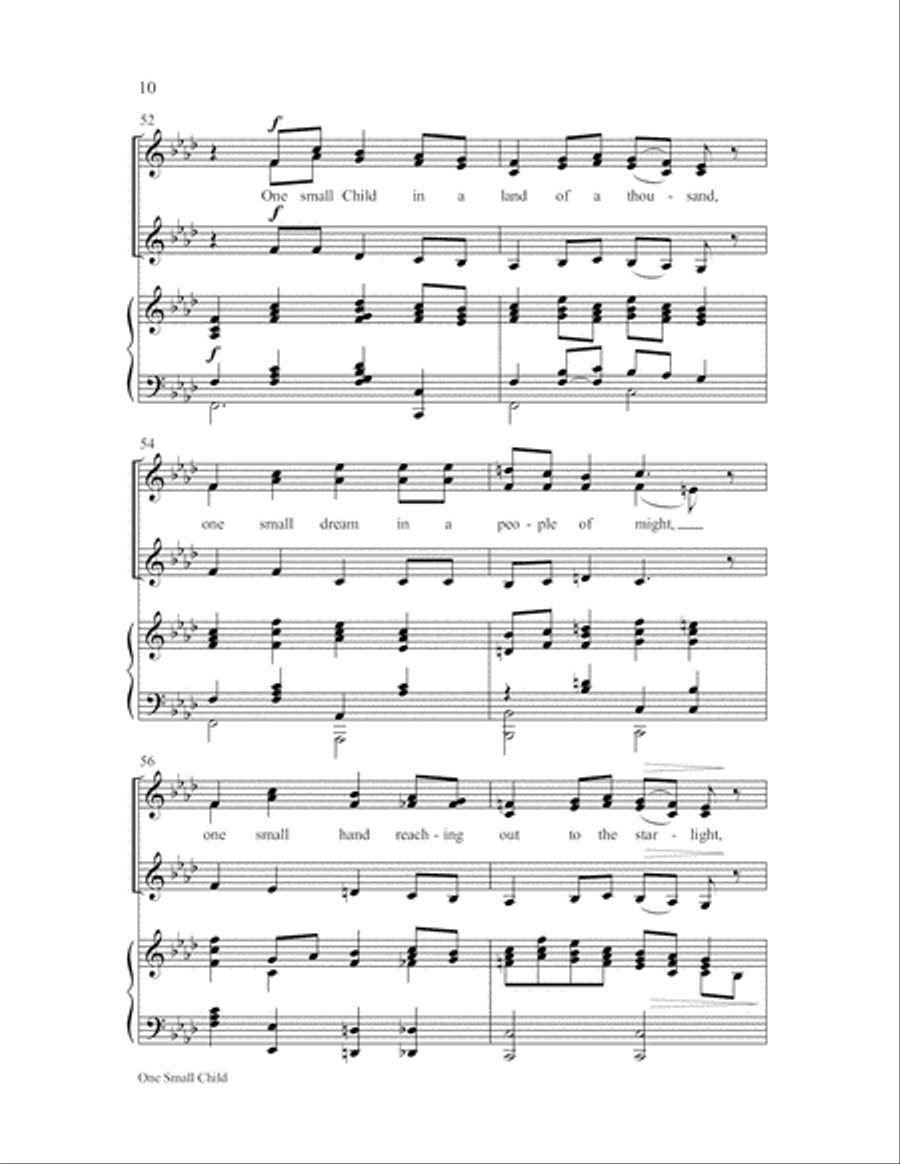 One Small Child Choir scores gallery preview page 10