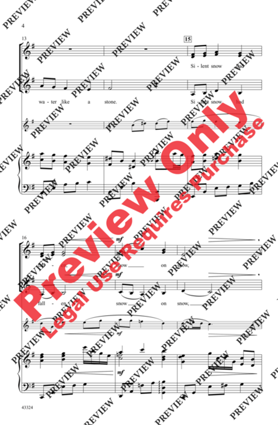 A Midwinter Carol Women's Choir scores gallery preview page 4