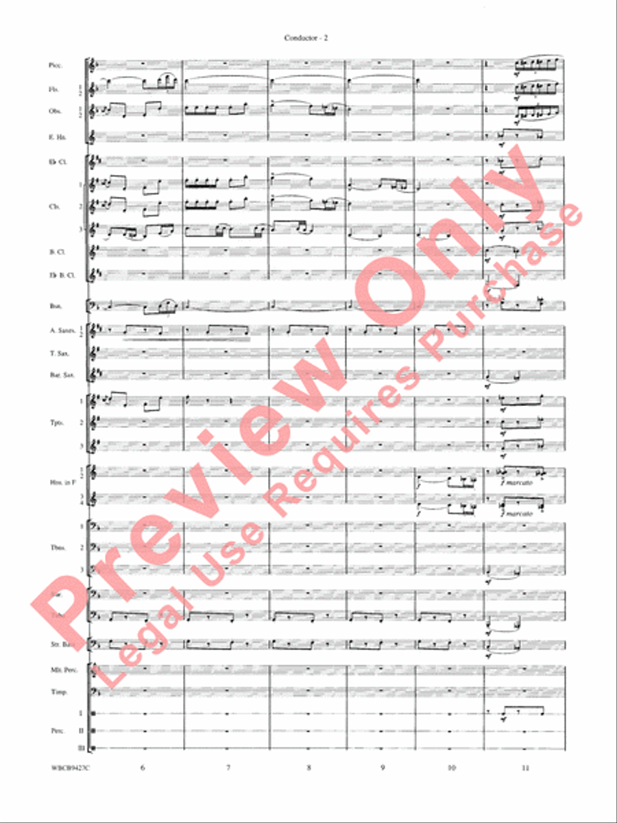 An American in Paris Concert Band scores gallery preview page 4