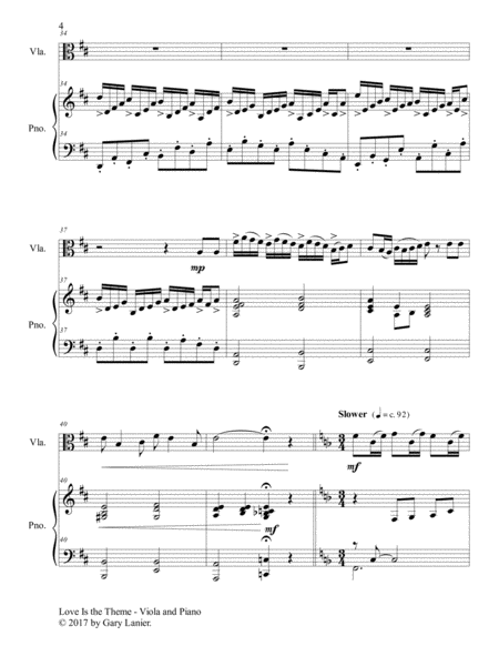 3 HYMNS OF GOD'S LOVE (for Viola and Piano with Score/Parts) image number null