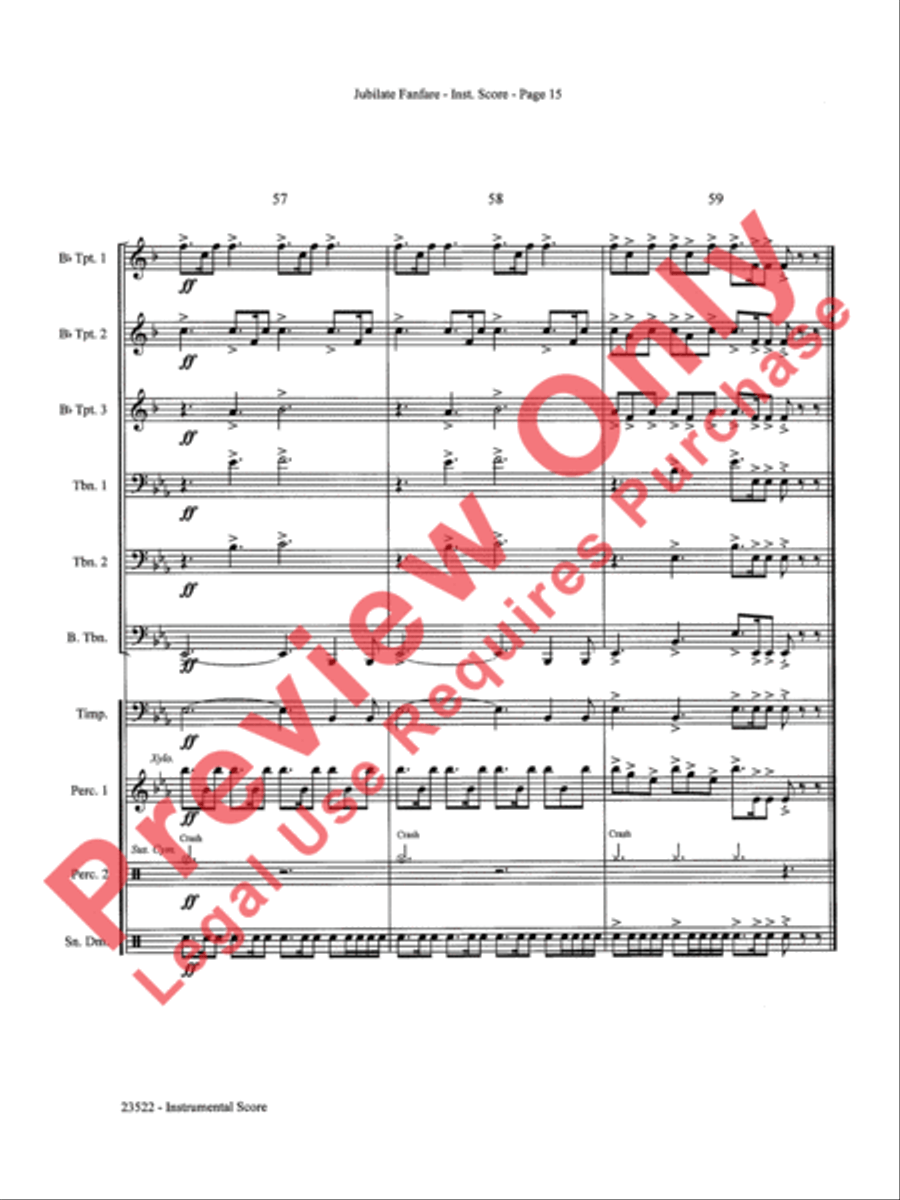 Jubilate Fanfare Jubilate Fanfare Choir scores gallery preview page 16