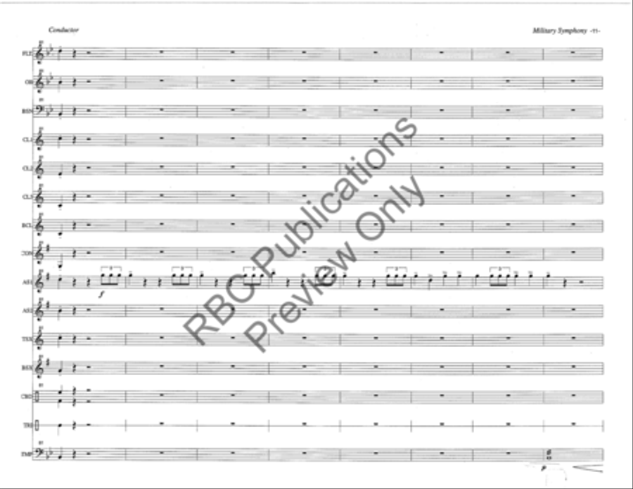 Military Symphony 2Nd Movement Woodwind Choir Octavo scores gallery preview page 14