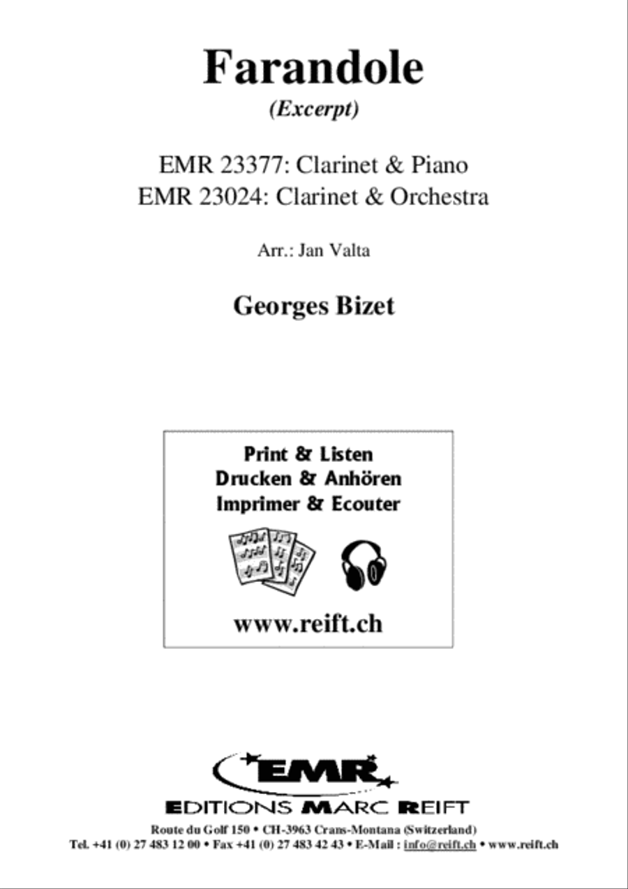 Farandole Clarinet Solo scores gallery preview page 2