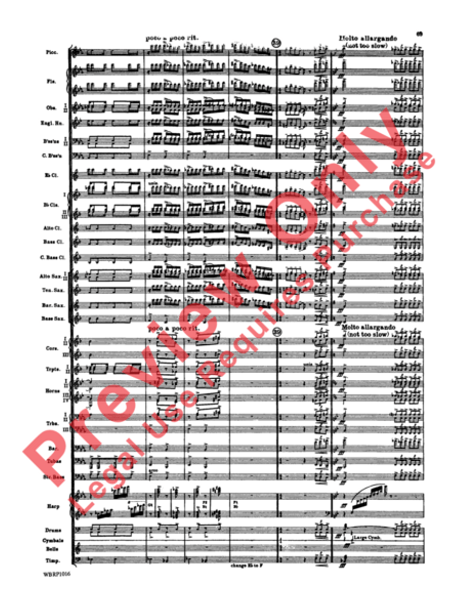 Rhapsody in Blue Concert Band scores gallery preview page 72