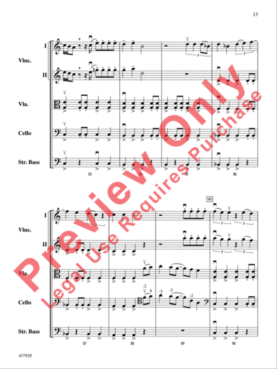 I Don't Want to Miss a Thing String Orchestra scores gallery preview page 14