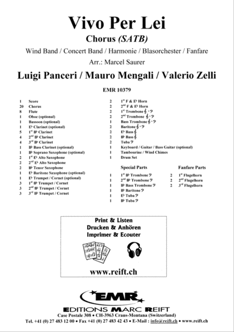 Vivo Per Lei Vivo Per Lei 4-Part scores gallery preview page 2