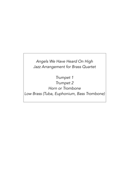 Jazz Carols Collection #1 for Brass Quartet image number null