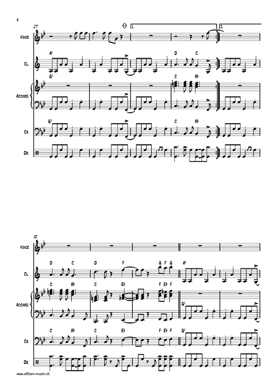 My Sharona Small Ensemble scores gallery preview page 4