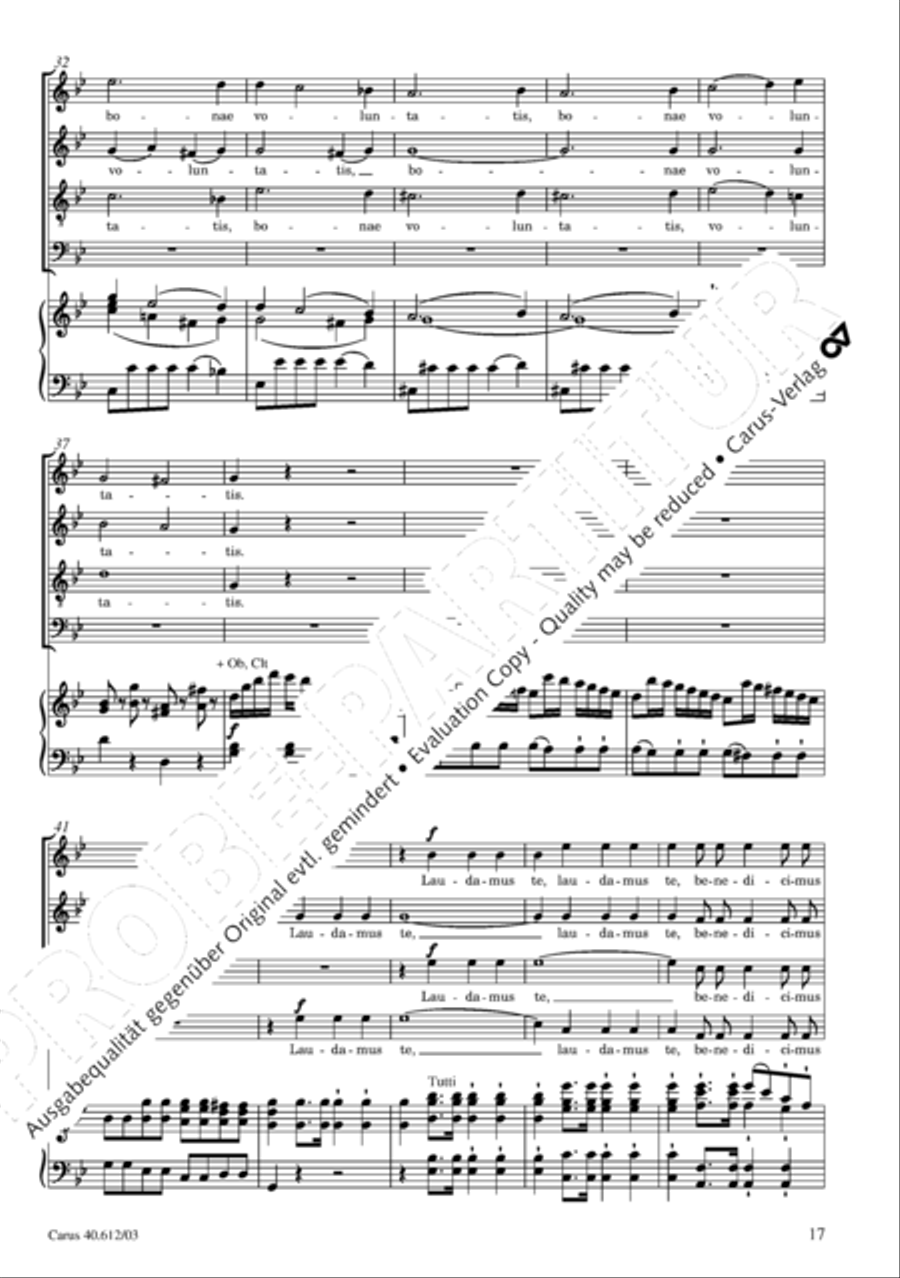 Harmoniemesse in B 4-Part scores gallery preview page 18