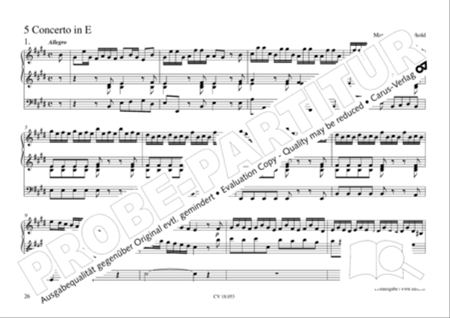 Das Husumer Orgelbuch von 1758 Organ Solo scores gallery preview page 27