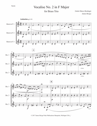 Voalise No. 2 in F Major