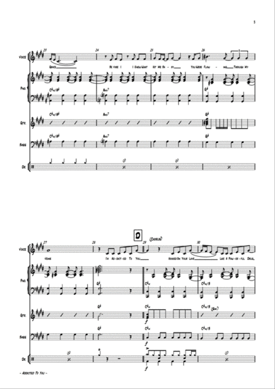 Addicted To You Small Ensemble scores gallery preview page 6