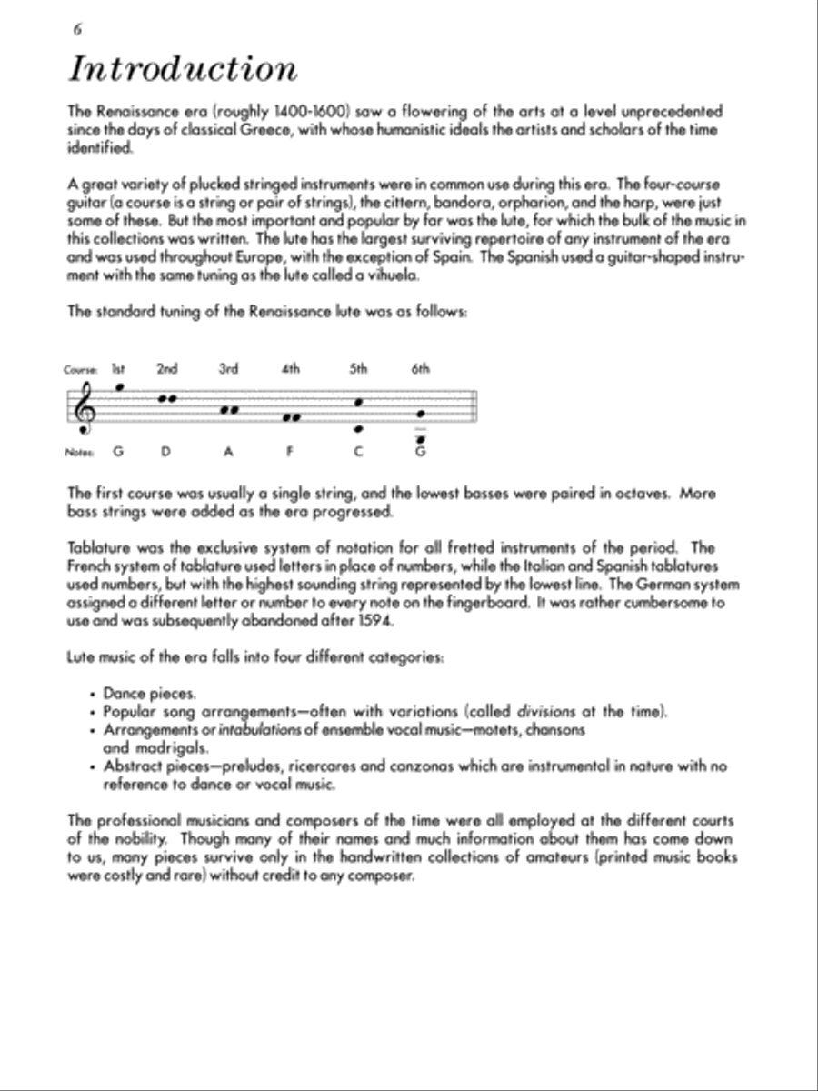 Renaissance for Guitar - Masters in Tab