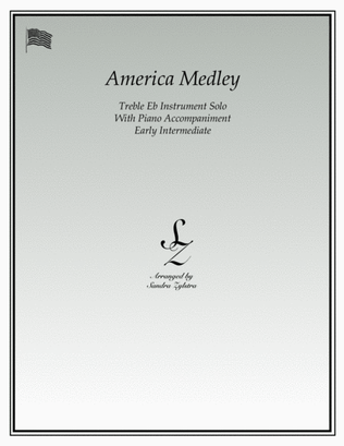 Book cover for America Medley (treble Eb instrument solo)