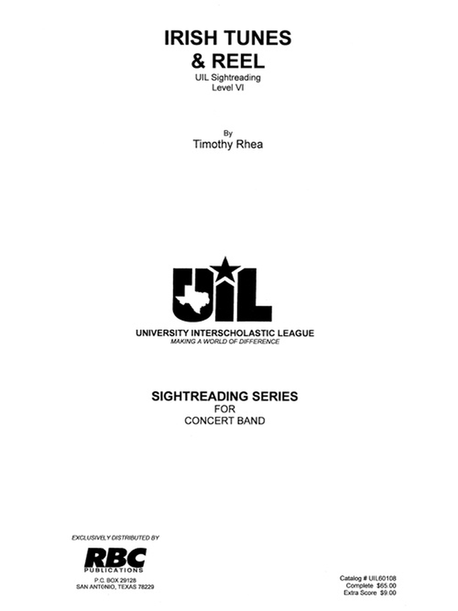 Irish Tunes And Reel (Score) Concert Band scores gallery preview page 1