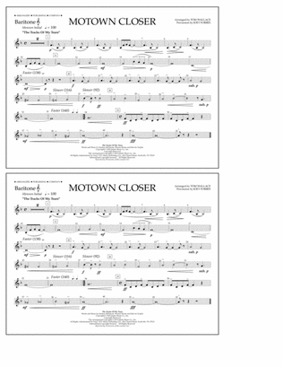 Motown Closer (arr. Tom Wallace) - Baritone T.C.