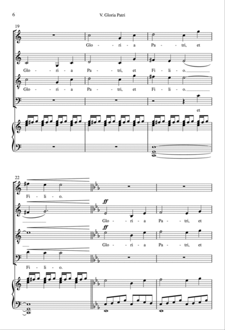 Gloria Patri 4-Part scores gallery preview page 5