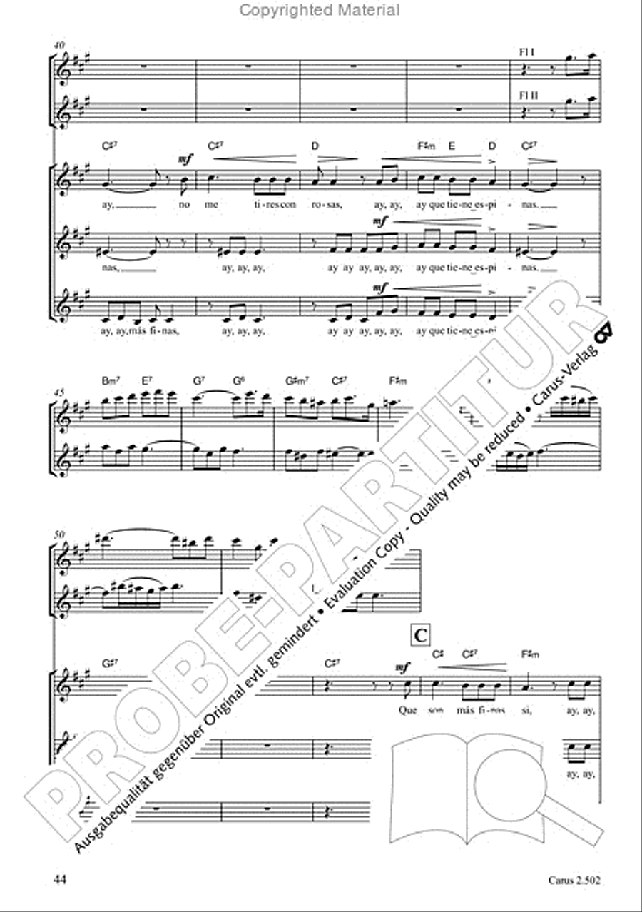 Makumbebe II. Latin American Choral Repertoire. Carmina mundi. Music + CD Choir scores gallery preview page 45