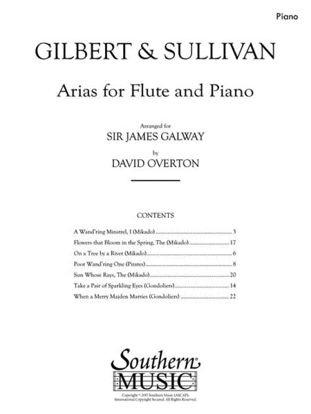 Arias for Flute and Piano