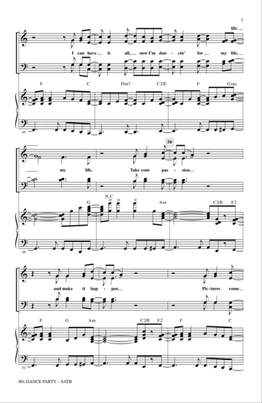 80s Dance Party (Medley) 80s Dance Party (Medley) 4-Part scores gallery preview page 6