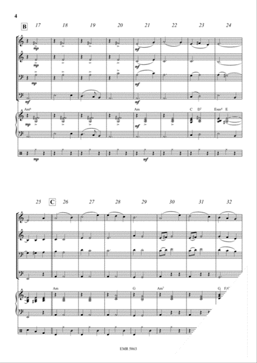 Scarborough Fair Brass Ensemble scores gallery preview page 4