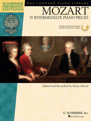 Book cover for Mozart – 15 Intermediate Piano Pieces