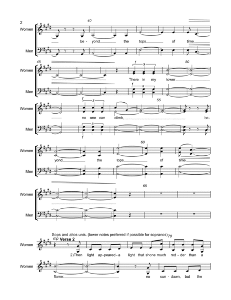 Beyond the Tops of Time Beyond the Tops of Time Divisi scores gallery preview page 2