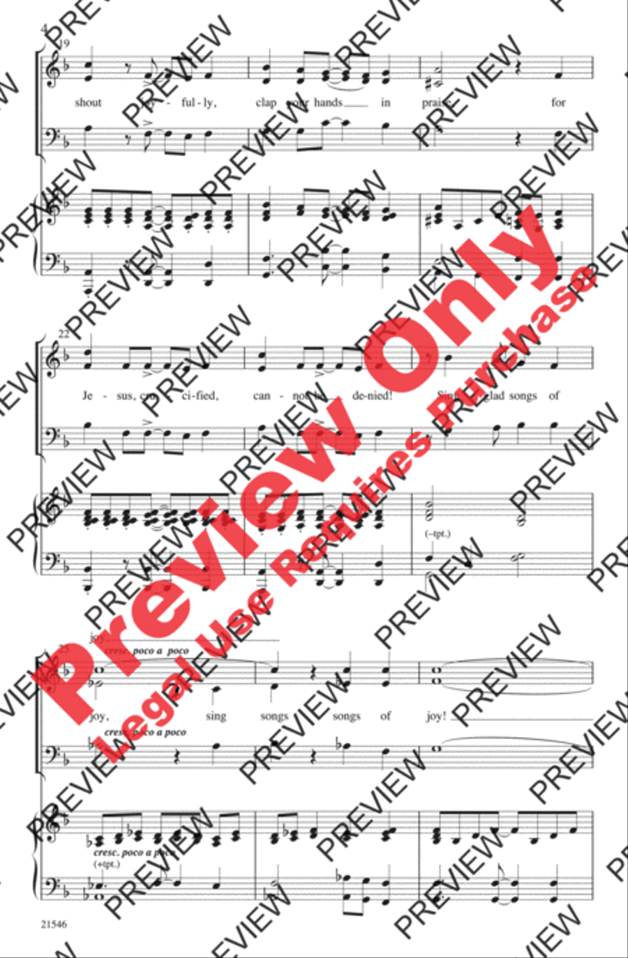 Rejoice, He Is Alive! Rejoice, He Is Alive! 3-Part scores gallery preview page 4