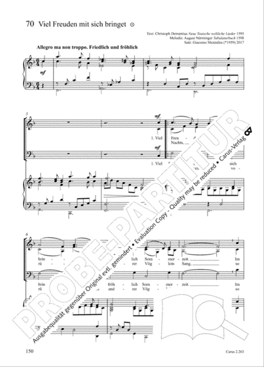 Loreley. Folk songs for choir (Loreley. Volkslieder fur Chor) Choir scores gallery preview page 153