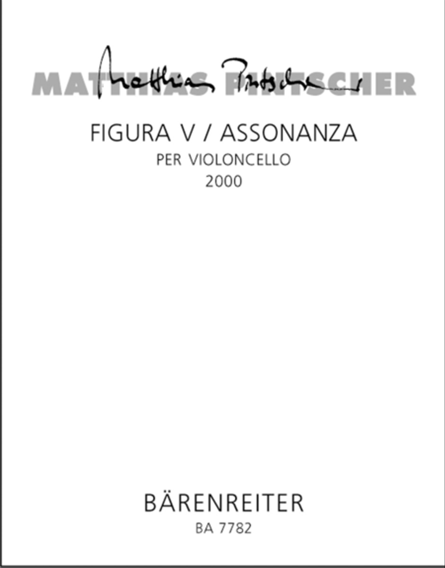 Figura V / Assonanza per violoncello (2000) Cello scores gallery preview page 1