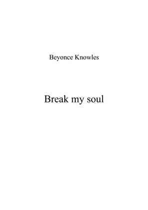 Book cover for Break My Soul
