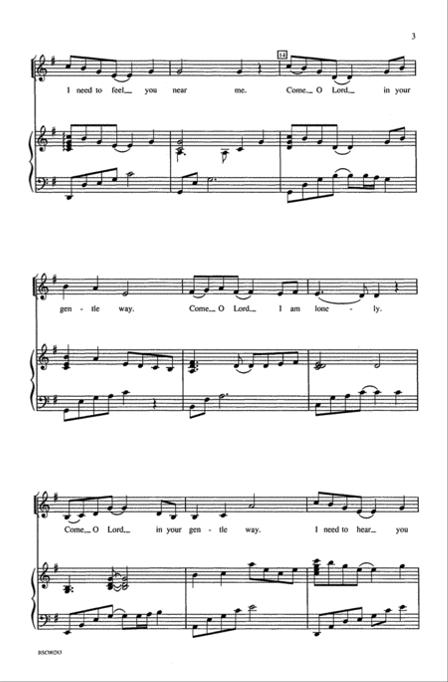 Cradle Me, Lord 4-Part scores gallery preview page 3