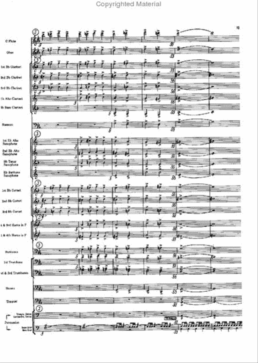 Short Prelude With Perspectives Concert Band scores gallery preview page 15