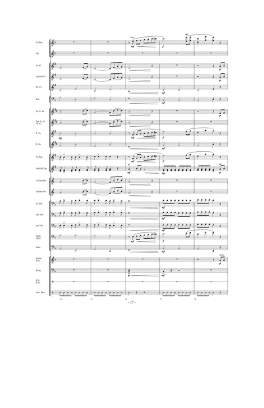 Dancing With The Wind Concert Band scores gallery preview page 16