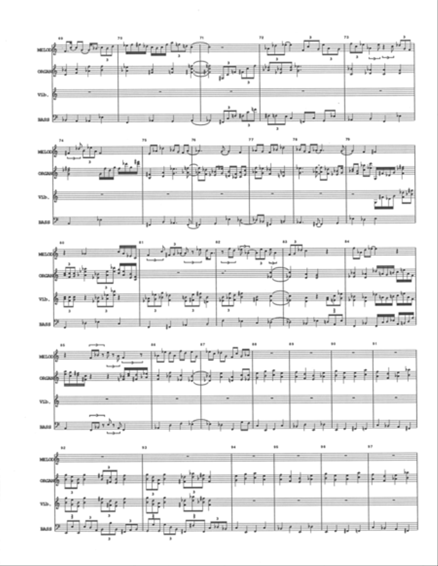 Anastasia - A reduction for four instruments Large Ensemble scores gallery preview page 4