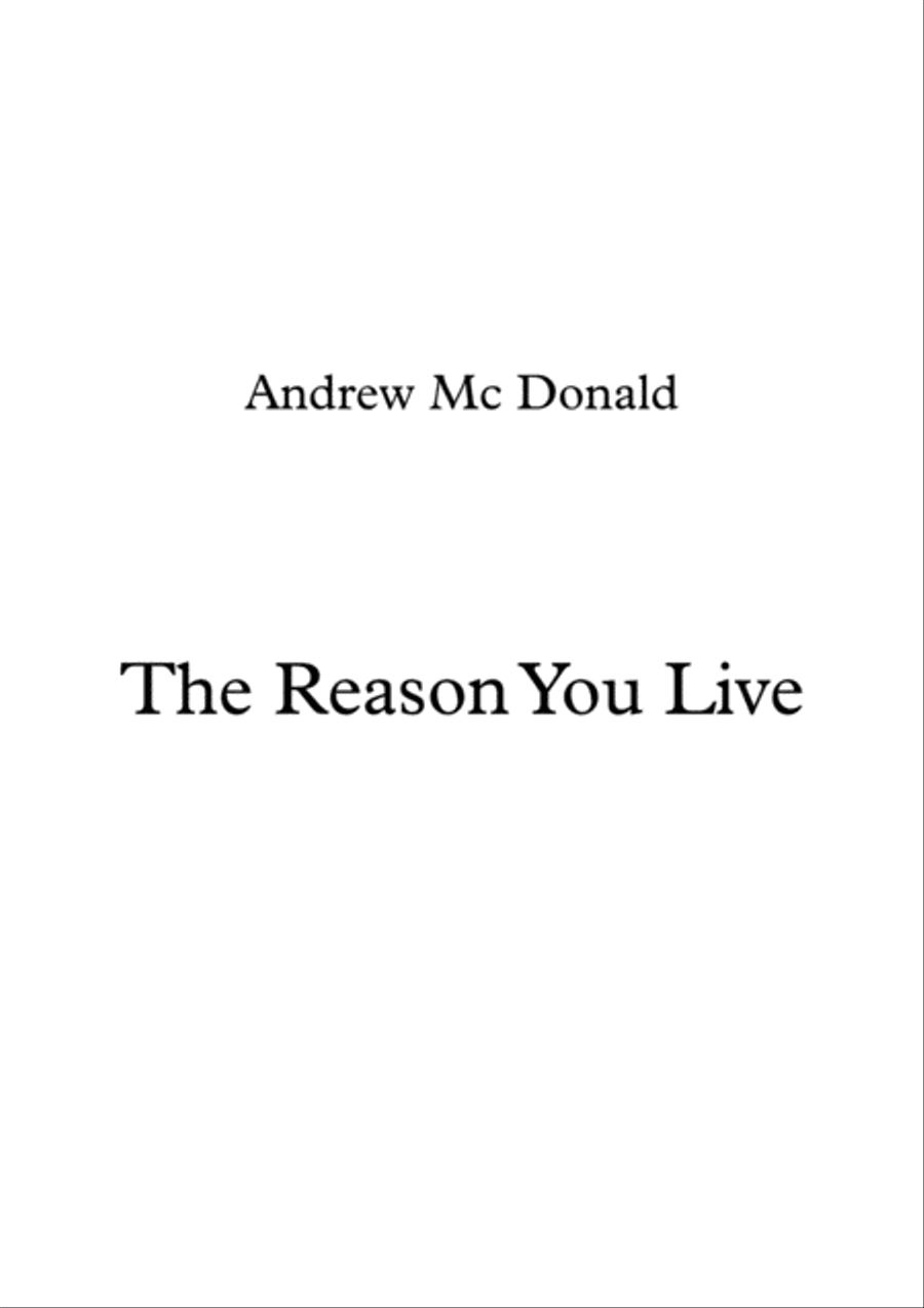 The Reason You Live Voice scores gallery preview page 1