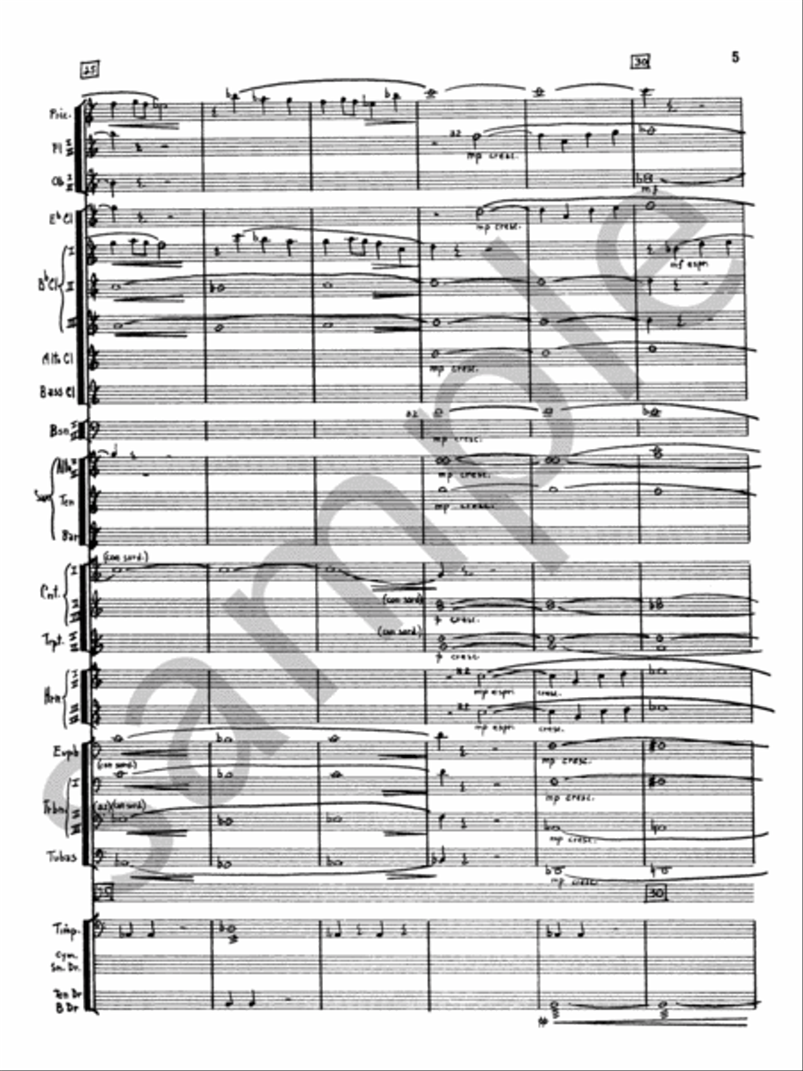 Serenade For Band Concert Band scores gallery preview page 9
