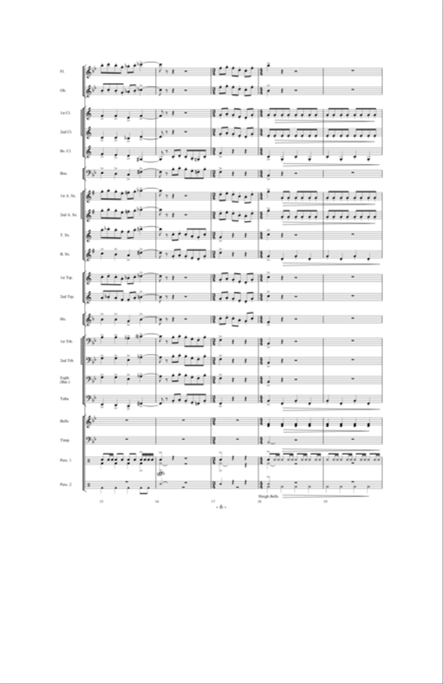Scherzo for Santa Concert Band scores gallery preview page 5