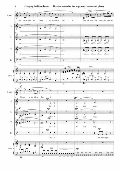 Gregory Sullivan Isaacs: Gather Us In from "Undelivered" for SATB chorus and piano image number null