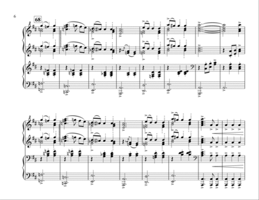 The Carousel Waltz 1 Piano, 4-Hands scores gallery preview page 6