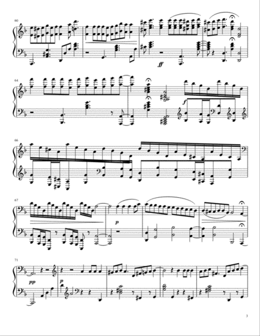 Ballade No. 1 Piano Solo scores gallery preview page 3