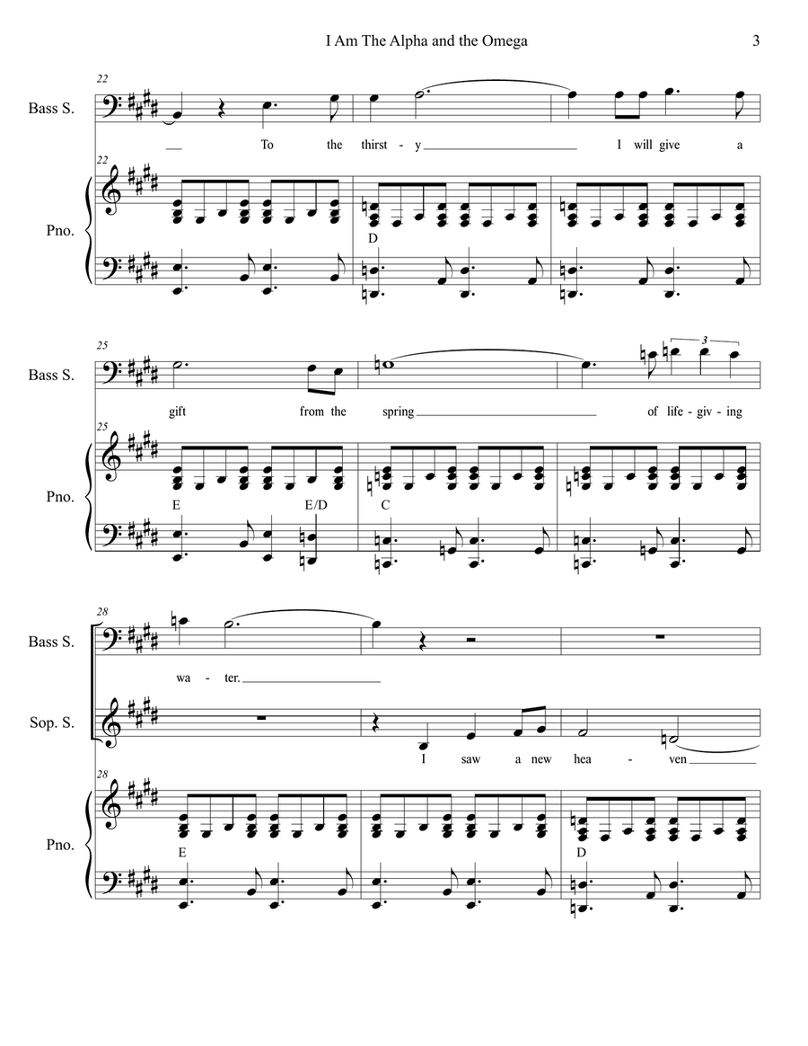 I Am The Alpha And The Omega 4-Part scores gallery preview page 3