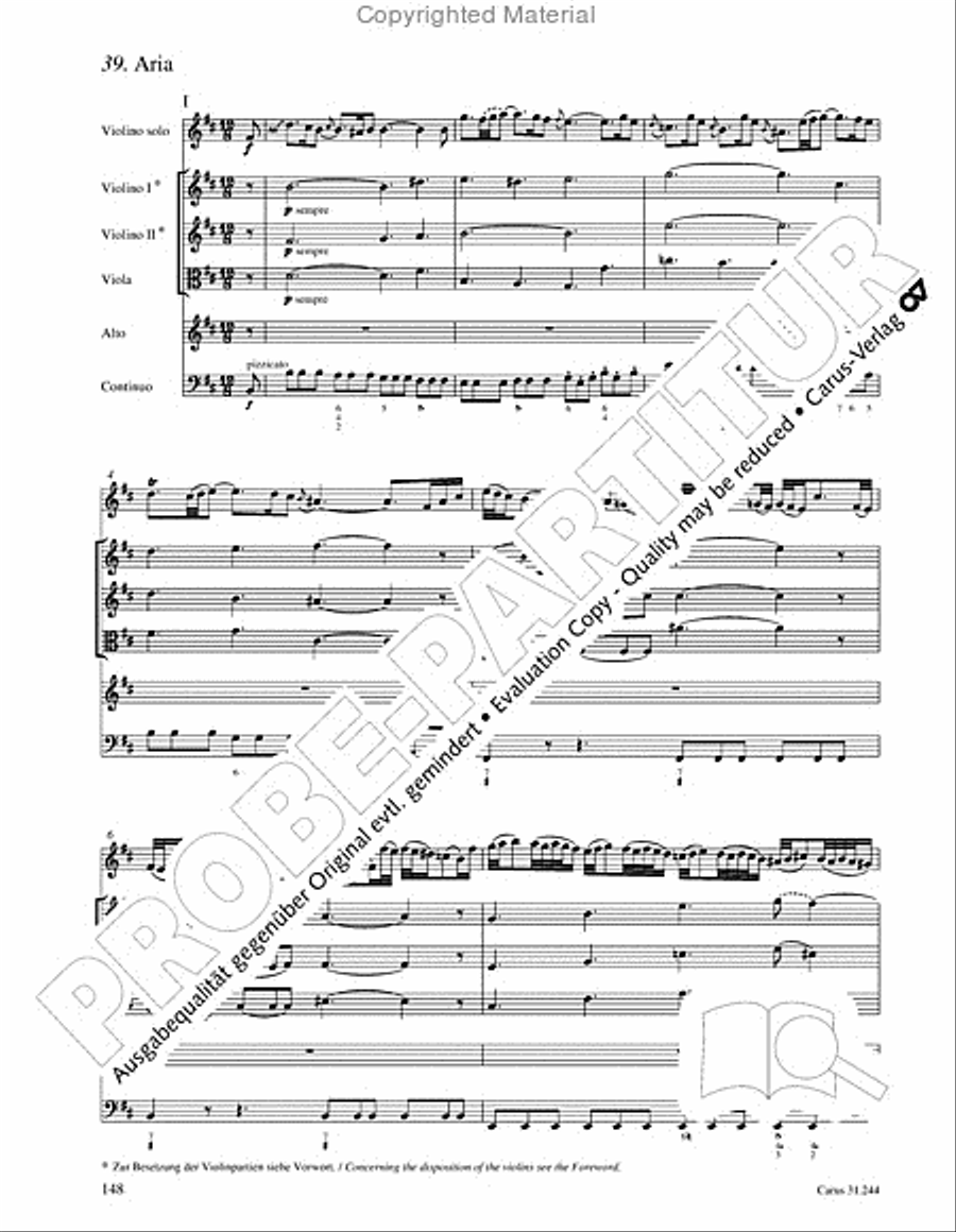 St. Matthew Passion (Matthaus-Passion) 4-Part scores gallery preview page 150