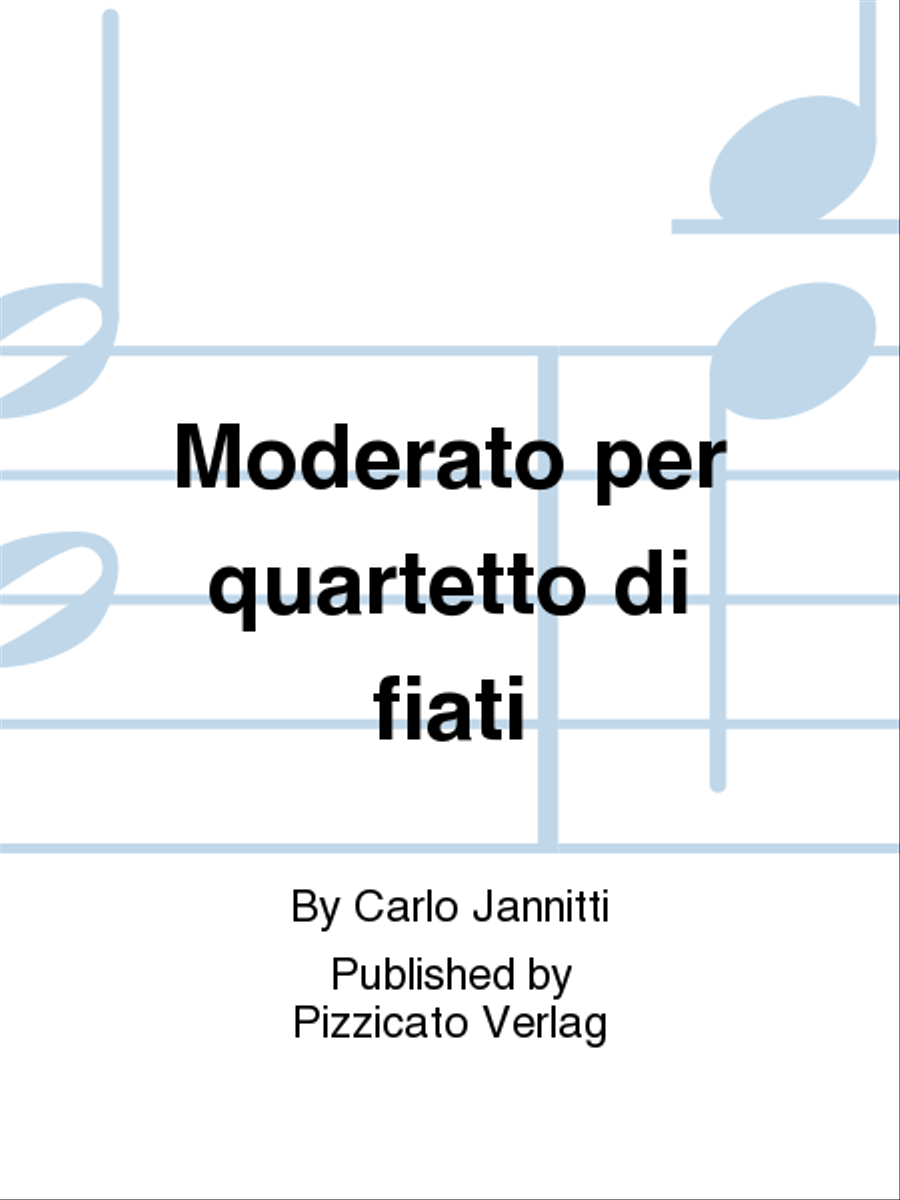 Moderato per quartetto di fiati School and Community scores gallery preview page 1