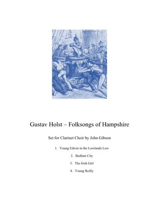 Book cover for Gustav Holst - Folksongs of Hampshire set for Clarinet Choir