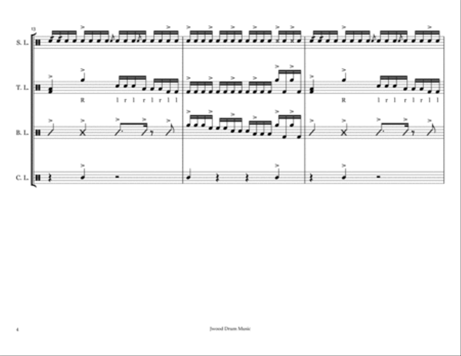 Drumline Cadence Power Pack Marching Band scores gallery preview page 6