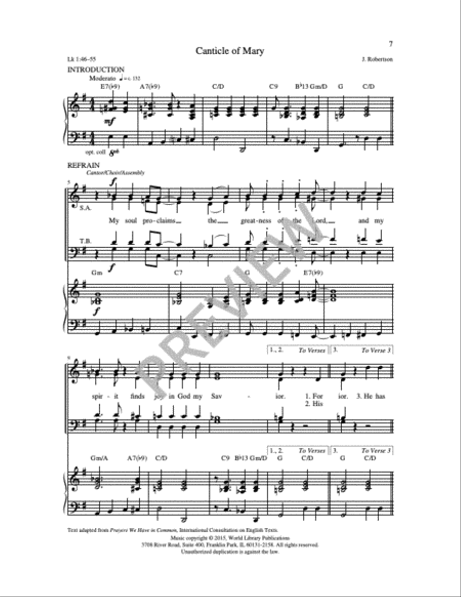Three Canticles in Gospel Style 4-Part scores gallery preview page 18